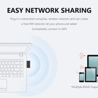 USB WIRELESS ADAPTER 600Mbps 2.4GHz 