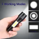 USB CHARGING XPE + COB LED FLASHLIGHT LAMP