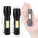 USB CHARGING XPE + COB LED FLASHLIGHT LAMP