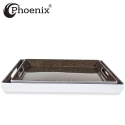 Phoenix 2pcs Melamine Tray Set, Brown Phoenix 2pcs Melamine Tray Set, Brown