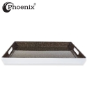 Phoenix 2pcs Melamine Tray Set, Brown Phoenix 2pcs Melamine Tray Set, Brown