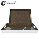 Phoenix 2pcs Melamine Tray Set, Brown