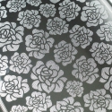 Phoenix Rectangle Silver Tray, Floral design 47*32*2.5 cm