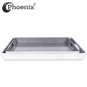 Phoenix 2pcs Melamine Tray Set, Grey Phoenix 2pcs Melamine Tray Set, Grey