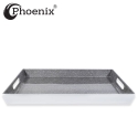 Phoenix 2pcs Melamine Tray Set, Grey Phoenix 2pcs Melamine Tray Set, Grey
