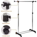 Single Pole Telescopic Clothes Rack 130*72cm (L) 45CM (W) 100*160CM (H)