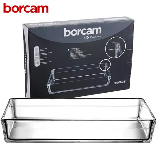 Borcam 59324 Rectangle Glass Ovenware 28.7*19.7 cm