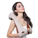 Neck, Shoulder, Back, Leg and Foot Massager Pillow with Heat, Beige