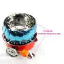 Stainless Steel 7 IN Outdoor Portable Gas Butane Burner Camping Picnic Stove