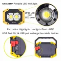  LED Work Light Rechargeable with USB Port