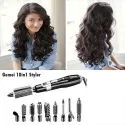 Gemei 10in1 Professional Multi Hair Styler Rotating Brush Set