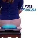 Pure Posture Seat Cushion with Memory Foam for Back Pain