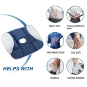 Pure Posture Seat Cushion with Memory Foam for Back Pain Pure Posture Seat Cushion with Memory Foam for Back Pain