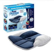 Pure Posture Seat Cushion with Memory Foam for Back Pain