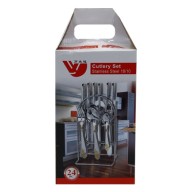 CUTLERY SET STAINLESS STEEL 18/10  24 PCS 