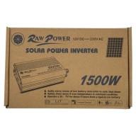 Solar Power Inverter, RAW POWER 12V DC to 230V AC, 1500W