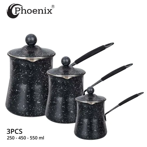 PHOENIX GRANITE COFFEE POT SET OF 3 PCS 