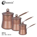 Phoenix 3Pcs Granite Marble Coffee Warmer Set 300, 400, 600 ml