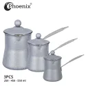 Phoenix 3Pcs Granite Marble Coffee Warmer Set 300, 400, 600 ml