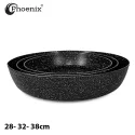 PHOENIX 17PCS BLACK MARBLE COOKWARE SET