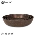 PHOENIX 17PCS BROWN MARBLE COOKWARE SET