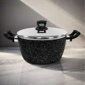 Phoenix Marble Granite Non-Stick Casserole 22cm