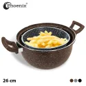 Phoenix Marble Granite Non-Stick Fryer With Basket 26 cm