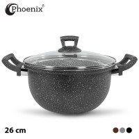 Phoenix Marble Granite Non-Stick Fryer With Basket 26 cm