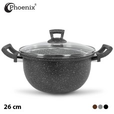 Phoenix Marble Granite Non-Stick Fryer With Basket 26 cm