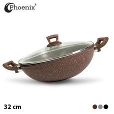 Phoenix Marble Granite Non-Stick Wok 32cm