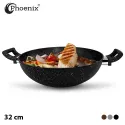 Phoenix Marble Granite Non-Stick Wok 32cm