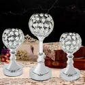 Phoenix 3Pcs Crystal Candle Holder 