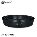 Phoenix 17 Pcs Black Modern Cookware Set 