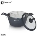 Phoenix 17 Pcs Grey Modern Cookware Set 