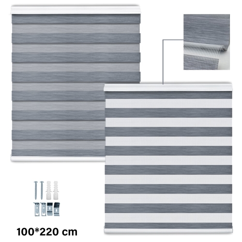 Day &amp; Night Duo Roller Blinds 100(W)*220(H) cm 