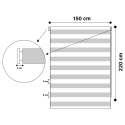 Day & Night Duo Roller Blinds 150(w)*220(H) cm 