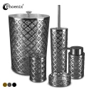 Phoenix 5pcs Patterned Bathroom Set 