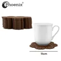 Phoenix 12Pc Flower Pattern Silicone Mate 11cm SJ-KM-8