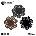 Phoenix 12Pc Flower Pattern Silicone Mate 19cm SJ-KM-7