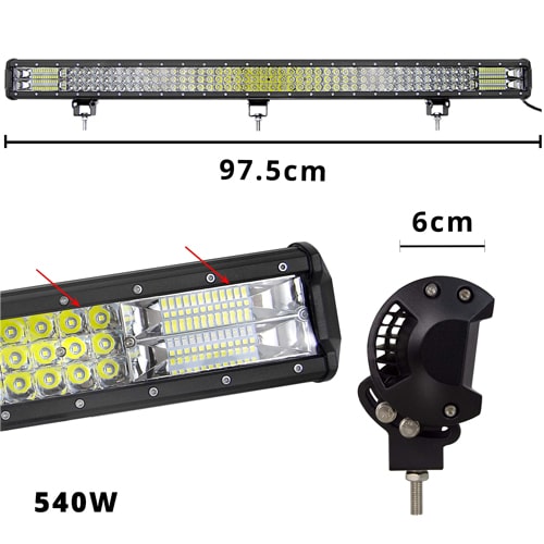 LED Headlight Bar 540W