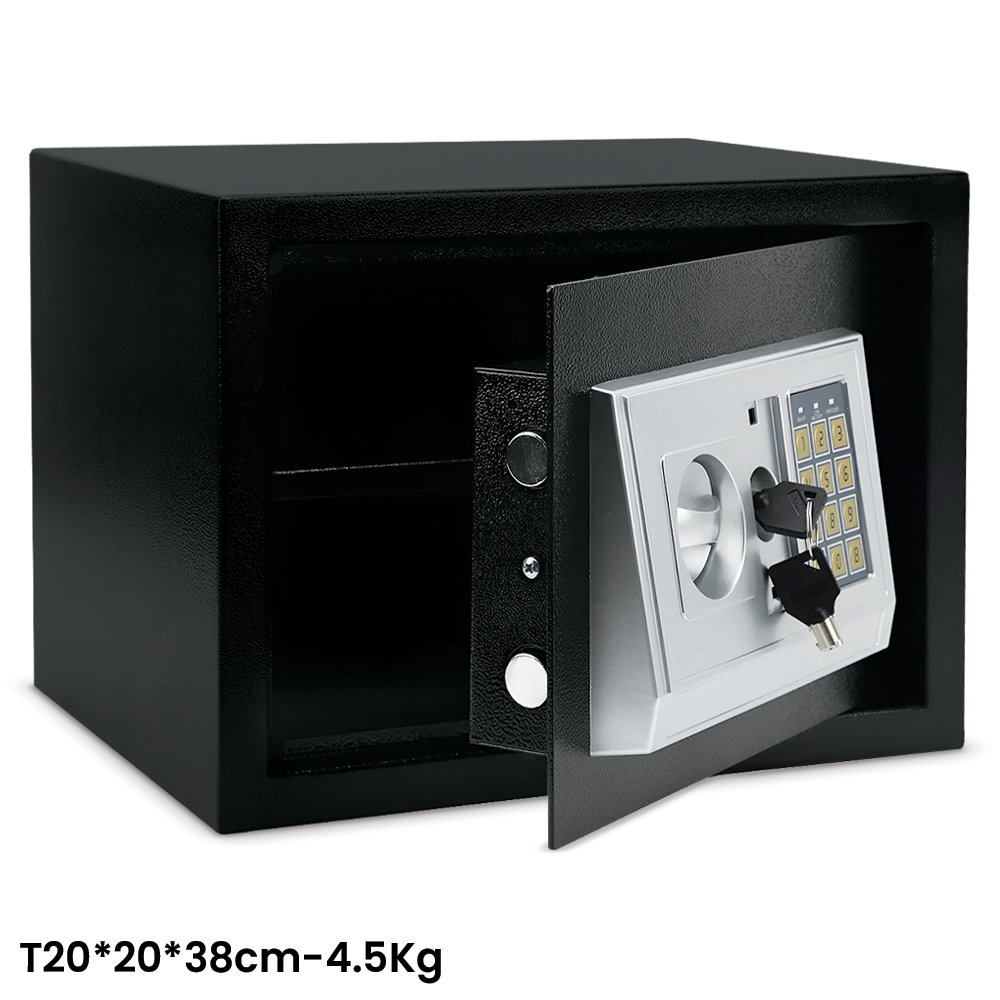 T20 Digital Electronic Safes , Keypad and Key Lock Security Box 20*20 ...