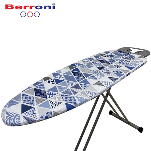 Berroni Ironing Board Cover, Patterned Blue 130cm
