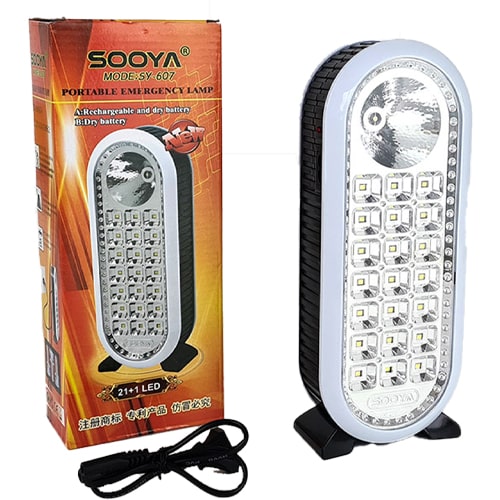 PORTABLE EMERGENCY LAMP 21+1 LED, SOOYA SY607